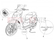 Plates - Emblems - Piaggio Beverly 125 Sport 2008