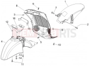 Wheel huosing - Mudguard - Piaggio Beverly 125 Sport 2008