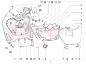PIAGGIO Beverly 250 Front glove-box - Knee-guard panel