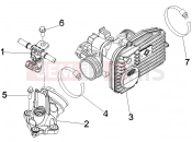 PIAGGIO Beverly 250 Throttle body - Injector - Induction joint
