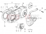 Crankcase cover - Crankcase cooling - Piaggio Beverly 250 ie 2006