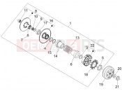 Driven pulley - Piaggio Beverly 250 ie 2006