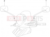 Driving mirror/s - Piaggio Beverly 250 ie 2006