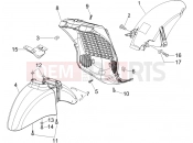 Wheel huosing - Mudguard - Piaggio Beverly 250 ie 2006
