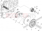 Driving pulley - Piaggio BEVERLY 250 ie SPORT 2008