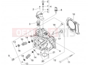Head unit - Valve - Piaggio BEVERLY 250 ie SPORT 2008