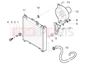 PIAGGIO Beverly 250 RST Coolant radiator