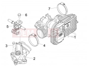PIAGGIO Beverly 300 ie ABS Throttle body - Injector - Induction joint
