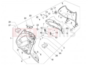 Front glove-box - Knee-guard panel - Piaggio Beverly 300 ie Tourer 2009