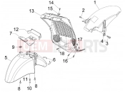 PIAGGIO Beverly 300 ie Tourer Wheel huosing - Mudguard