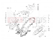 Central cover - Footrests - Piaggio Beverly 300 ie Tourer 2015