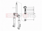 PIAGGIO Beverly 300 RST/S 4V ie Fork/steering tube - Steering bearing unit