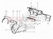 PIAGGIO Beverly 300 RST/S 4V ie kormány burkolat
