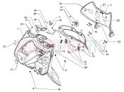 PIAGGIO Front top case