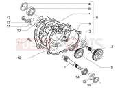 PIAGGIO Rear wheel shaft