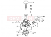 PIAGGIO BV 250 (U.S.A.) Carburetor's components