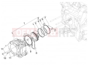 PIAGGIO BV 250 (U.S.A.) Cylinder-piston-wrist pin unit
