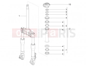 Fork/steering tube - Steering bearing unit - Piaggio BV 350 4T 4V ie E3 ( USA / CA ) 2014