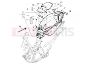 Helmet huosing - Undersaddle - Piaggio BV 350 4T 4V ie E3 ( USA / CA ) 2014