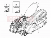 PIAGGIO BV 350 4T 4V ie E3 ABS ( USA / CA ) Engine, assembly