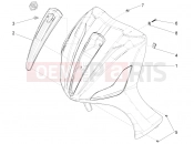 PIAGGIO BV 350 4T 4V ie E3 ABS ( USA / CA ) Front shield