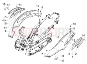 PIAGGIO BV 500 ( USA / CA ) Side cover - Spoiler