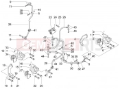 PIAGGIO BV 500 Tourer ( USA / CA ) Brakes pipes - Calipers