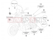 PIAGGIO BV 500 Tourer ( USA / CA ) Plates - Emblems