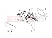 PIAGGIO BV 500 Tourer ( USA / CA ) Rear cover - Splash guard
