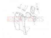 PIAGGIO Carnaby 300 ie Cruiser Front glove-box - Knee-guard panel