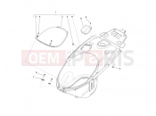PIAGGIO Carnaby 300 ie Cruiser Helmet huosing - Undersaddle