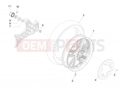 PIAGGIO Carnaby 300 ie Cruiser Rear wheel
