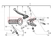 PIAGGIO Ciao Rear brake lever holder