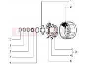 PIAGGIO Components parts of rear hub