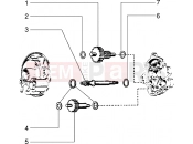 PIAGGIO Components parts of rear hub