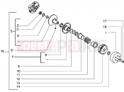 PIAGGIO Diesis 50 Driven pulley