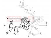 PIAGGIO Fly 100 Brakes pipes - Calipers