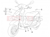 Main cable harness - Piaggio Fly 100 2007
