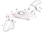 Wheel huosing - Mudguard - Piaggio Fly 100 2007