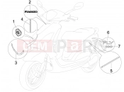 Plates - Emblems - Piaggio Fly 100 2010