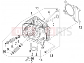 Head unit - Valve - Piaggio Fly 100 2014