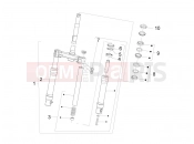 PIAGGIO Fly 125  Fork/steering tube - Steering bearing unit
