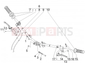 Handlebars - Master cil. - Piaggio Fly 125 2010