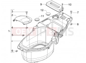 Helmet huosing - Undersaddle - Piaggio Fly 125 2010