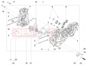 Crankcase - Piaggio Fly 125 4T/3V ie 2012