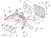 PIAGGIO Fly 150 Rear cover - Splash guard