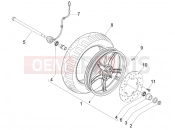 Front wheel - Piaggio Fly 150 2008