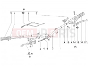 Handlebars - Master cil. - Piaggio Fly 150 2008