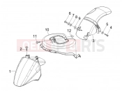 Wheel huosing - Mudguard - Piaggio Fly 50 2T 2010