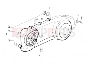 Crankcase cover - Crankcase cooling - Piaggio Fly 50 2T 2011